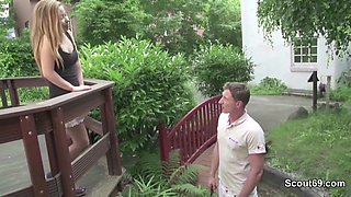 Petite Asian Babe Gets Seduced For Hot Fuck On Porch - 18 Years Old