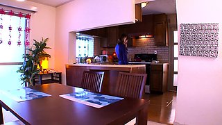 Subtitled tan Japanese amateur double handjob blowjob
