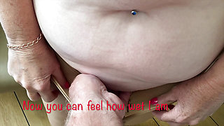 Mrs Mature Feet waiting on her lover in the hotel