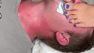 Tied and Taped Mouth Asian Foot Domination