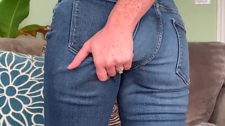 Busty brunette anal solo masturbation