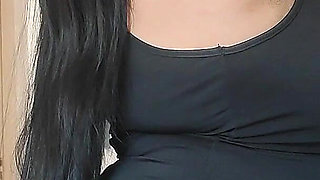 Hot Loving Stepmom, Solo Fans in Slow Motion, in the Kitchen