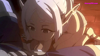 FRIEREN DEEPTHROATS - All Cum In Mouth ( Cartoon )