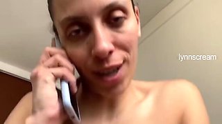 Talking To My Cuckold Boyfriend On The Phone While Fucking Collagen!