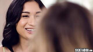 Asian mommy fucks hot teenager lesbian