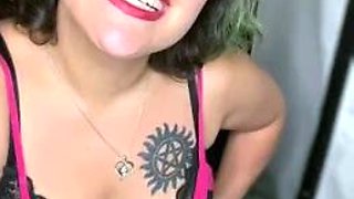 Blonde emo amateur solo masturbation