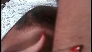 Italian vintage porn with a stunning brunette in white stockings banged from behind