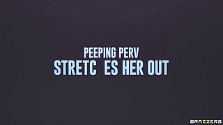 Peeping Perv Stretches Her Out With Mick Blue, Kayley Gunner - Brazzers