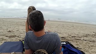 When you're chilling at the public beach with your dick out nothing could go wrong