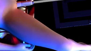 Hot sexy beauty is drilled by sex machine