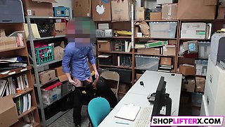 Busty Ebony Teen Failed At Shoplifting
