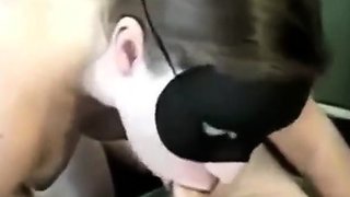 Deep-Throating Brunette Amateur's Blowjob Video