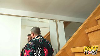 Fake hostel - milfs dirty jizz pussy before it heads up her arse and she bursts