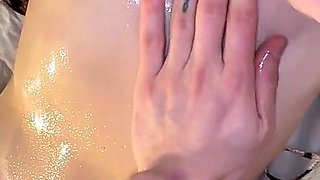 Turkish Cougar Grabs the Masseur Dick During the Oily Massage - Hermione Cringe