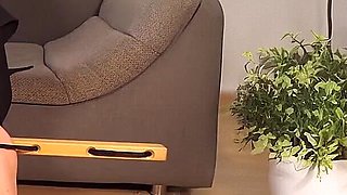 Tied to a Chair and Obliged to 4 Times Orgasm with Cunt Spanking and Ginger Paste on Her Pussy