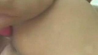 Very Beautiful Busty MILF Fucked and Cummed in Mouth by Two Monster Amateur Cocks