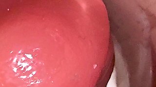 Camera Inside Deep Pussy Captures Huge Ejaculation of Sperm