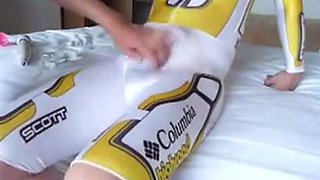 Cycle Suit Rub - Big Cock Handjob