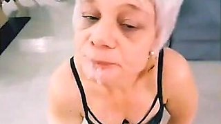 Mega Compilation of a Mature MILF That Receives 74 Facial Ejac. 45 Minutes or She Gets Plenty of Sperm on Her Face