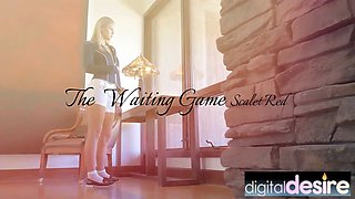 The Waiting Game with Glam Pornstar Scarlet Red at DigitalDesire