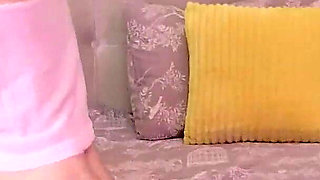 Cute Tease Without Panties Touches Herself