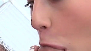 Brunette Teen Gets Her Pierced Pussy Drilled Deep by a Guy at the Pool
