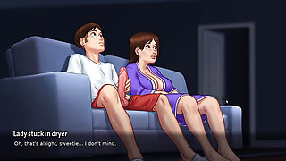 new step mom and step son  make amazing seen in summertime saga part 6