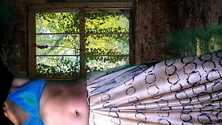 Purane ghar me bhabhi ko bula k choda  Desi Indian bhabhi in Old ruins wet juicy pussy sex by her step father