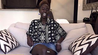 Gorgeous Black Fuck Doll Gagged POV Messy Facial