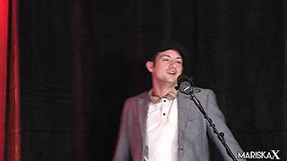 Mariska X featuring Mariskax and Mariska X's deep throat trailer