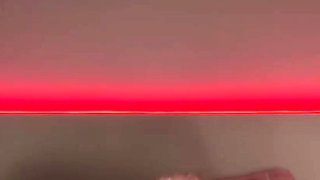 Sexy dame with enormous knockers and glasses wanking with