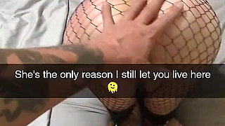 Landlord Ties up, Toys, and Creampies Tenants Bitch on Snapchat. Day One.