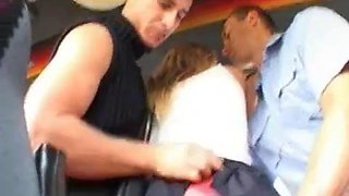 Groping of white femail on bus