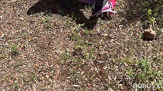 Chubby French Teen Elektra Fucks Tom in the Woods