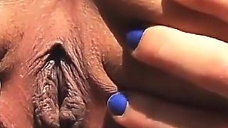 Busty Amateur Latina Playing with Her Boobs and Pussy with Milky Cream