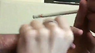 18-year-old Rae Smokes for Her Stepbrother