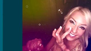 Hot Brunette Deepthroating Cocks At The Gloryhole