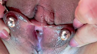Slave Doll Aaruna Diary 19 (pierced Labia Heavy Ring, Purple Panty Hose, Butt Plug,masturbation)