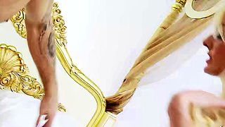 Fit Big Tits blonde Mature in Nurse Costume