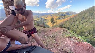 Lactating lady feeds lucky man her milk and fucks him after he tries fixing her car omg!