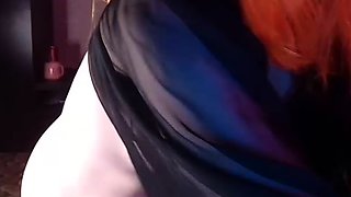 Stunning close up pussy toying action from busty solo beauty