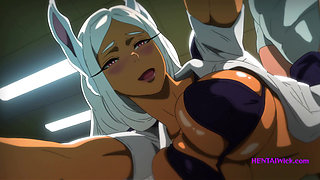 Caught Masturbating in the Changing Room: Mirko's Dirty Offer to the Cleaner(Exclusive Anime Sex)