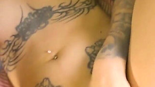 POV Anal Threesome with Tattooed Dick and Thick Goth Babe