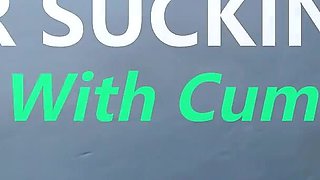 Cougar Sucking Cock - Blowjob with Cum Swallow