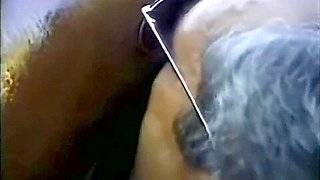 Older man fingers pregnant girls ass while licking her pregnant ebony pussy