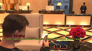 In the Hotel Toilet Hot Wife Giveing Handjob to Stranger - New Neighborhood - Ep07