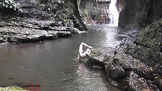 Flexible Beauty At The Waterfall - Watch4Fetish