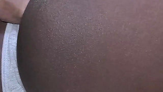 Interracial Panty Fuck and Creampie Amateur
