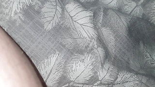 Step mom hand slip under blanket touching step son dick