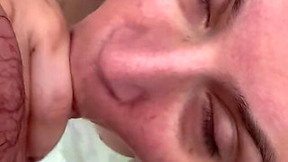 She Gets a Cum Mustache